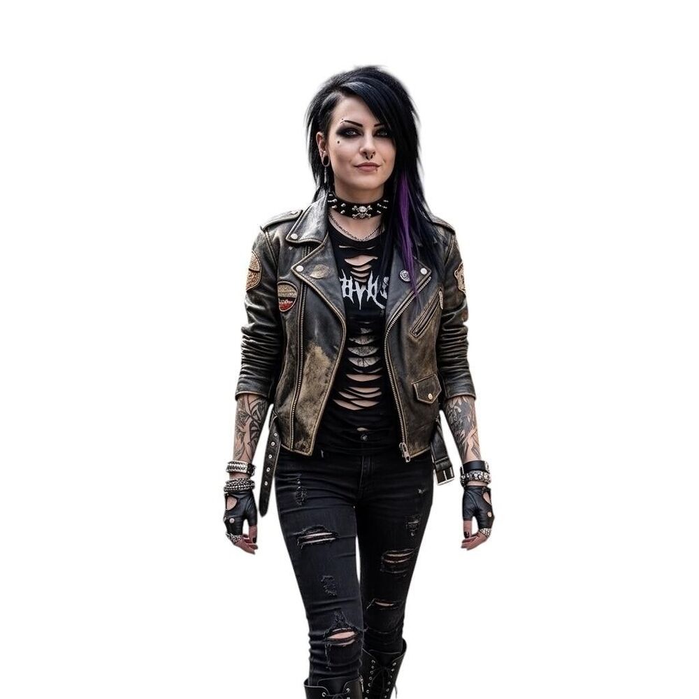 Black Faux Leather Skull Spiked Choker Collar Necklace Gothic Punk Biker 20 In